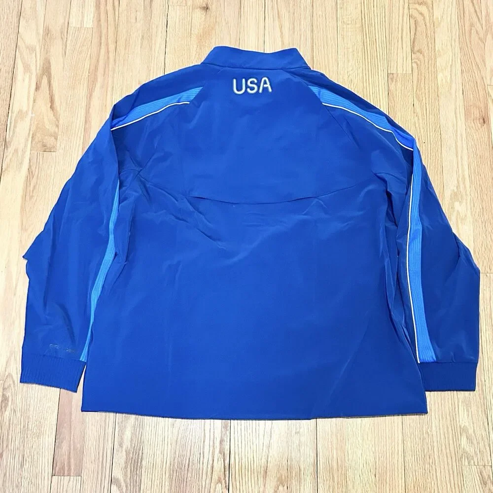 Nike Dri-FIT ADV Team USA Men’s Size S Blue Olympics 2024 Podium Zip-Up Jacket